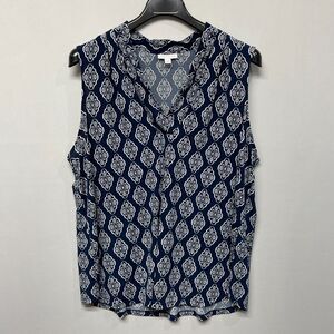 Charter Club Women Sleeveless Blouse Top Shirt Size 3X Blue B339 -18